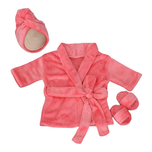 Peignoir Bébé - Ensemble Douceur et Élégance pour Nouveau-Né