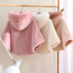 Poncho Bébé Voiture à Capuche pour Fille