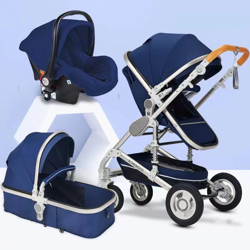 Poussette 3 en 1 - Poussette Bébé Pliante