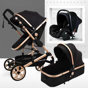 Poussette 3 en 1 - Poussette Bébé Pliante