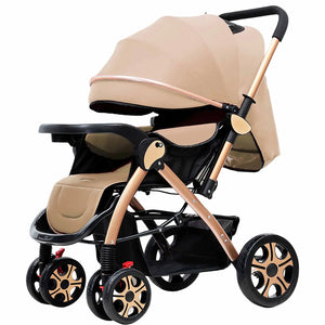 Poussette Bébé Compacte avec Amortisseur de Chocs