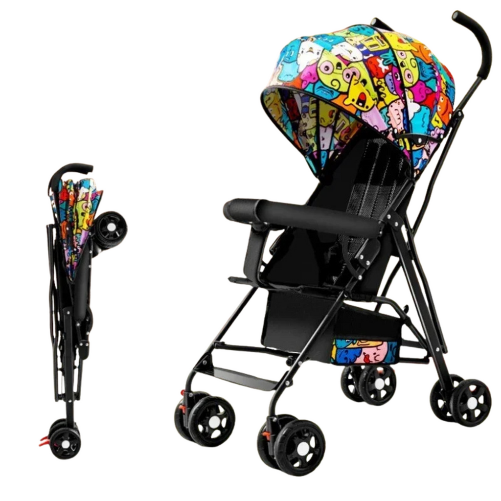 Poussette Bébé Portable et Pliable avec Parapluie de Voyage
