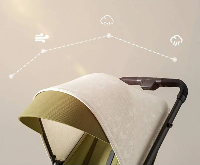 Poussette Canne Pliable avec Couchage Bidirectionnelle