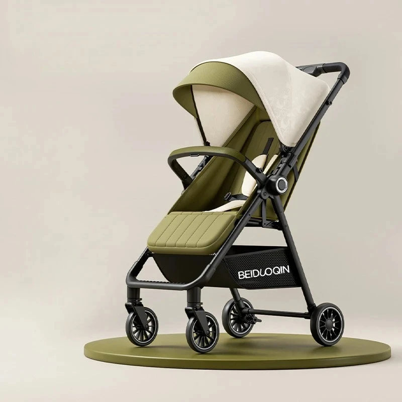 Poussette Canne Pliable avec Couchage Bidirectionnelle