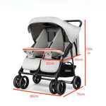 Charger l&#39;image dans la galerie, Poussette Double Compacte Pliable et Portable
