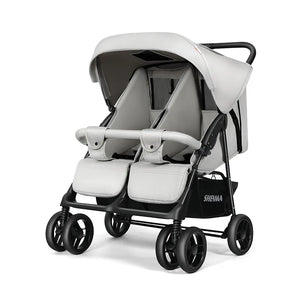 Poussette Double Compacte Pliable et Portable