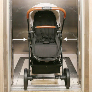 Poussette Jumeaux Bébé Pliable avec Amortisseur 