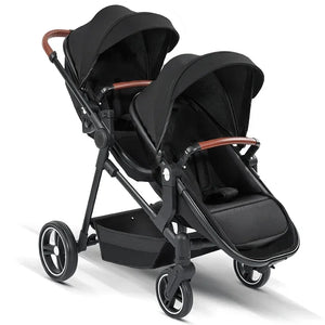 Poussette Jumeaux Bébé Pliable avec Amortisseur 
