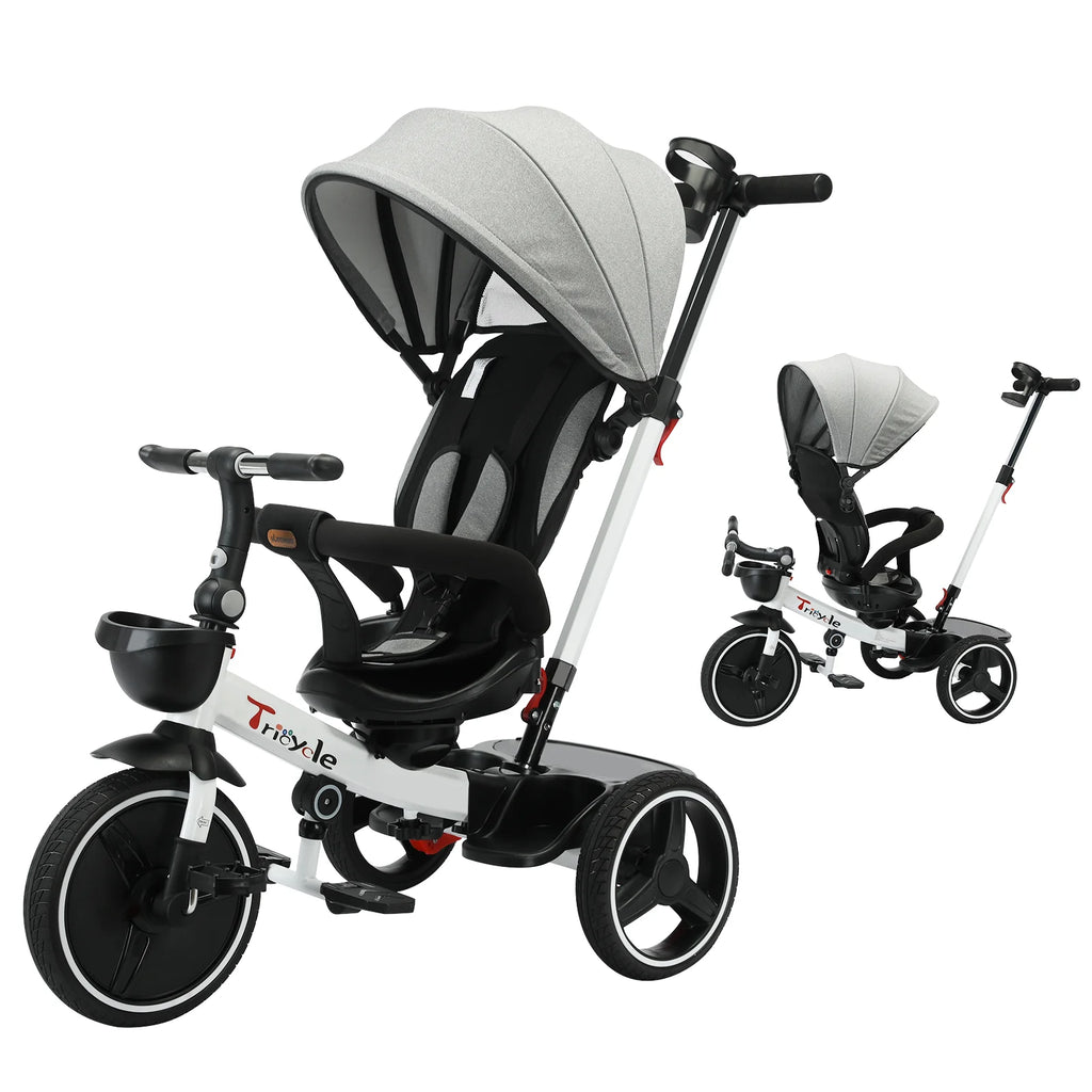 Poussette Tricycle Ubravoo 5 en 1 pour  Bébé (1-6 Ans)