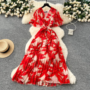 Robe de Soiree pour Femme Manches Volantes