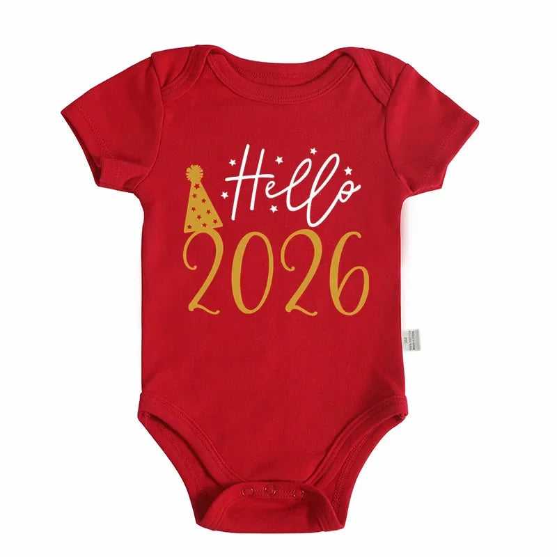 Body Bébé de Noël - Hello 2026 (0 à 24 Mois)