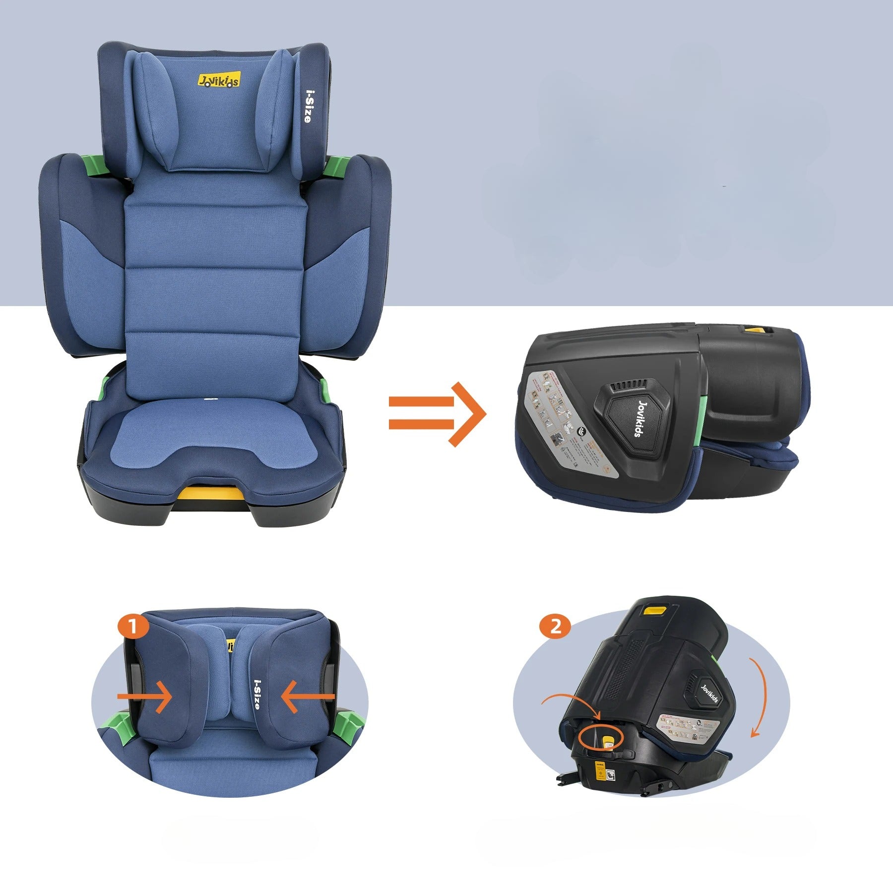 Siege Auto Portable Jovikids Rober Booster pour Enfant