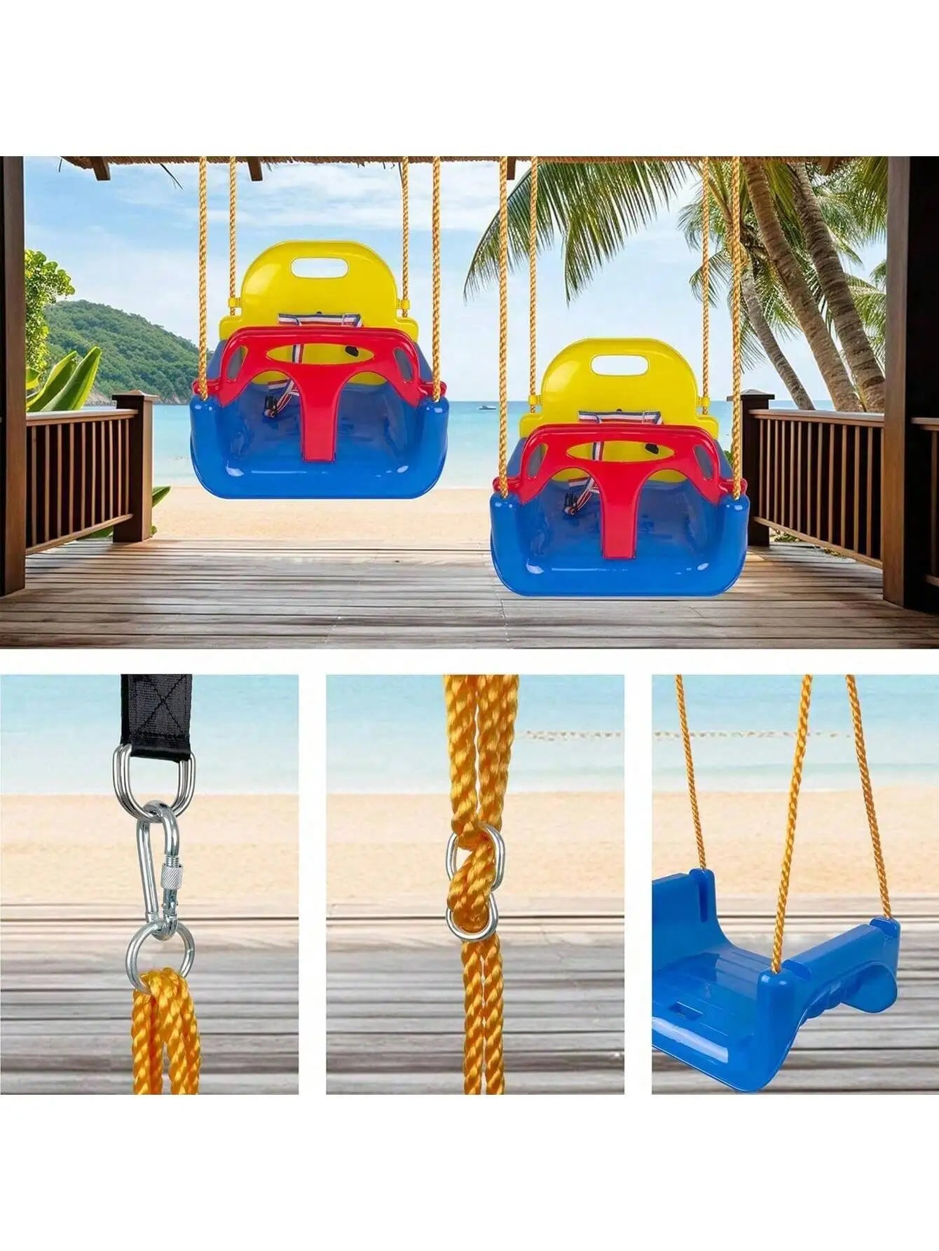Siège de Balançoire 3 en 1 pour Enfants