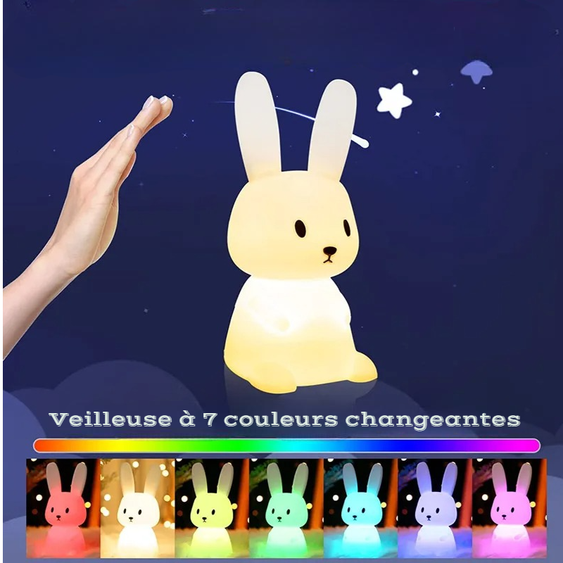 Veilleuse Lumineuse Bébé en Lapin