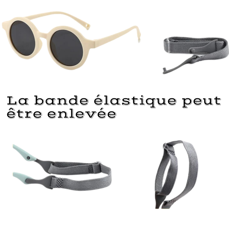 lunettes de soleil bebe avec bande elastique